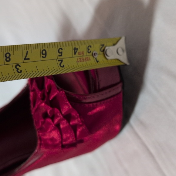 Call It Spring Red Satin Pumps - Picture 8 of 10